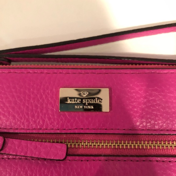 Kate Spade hot pink wristlet - Picture 3 of 6